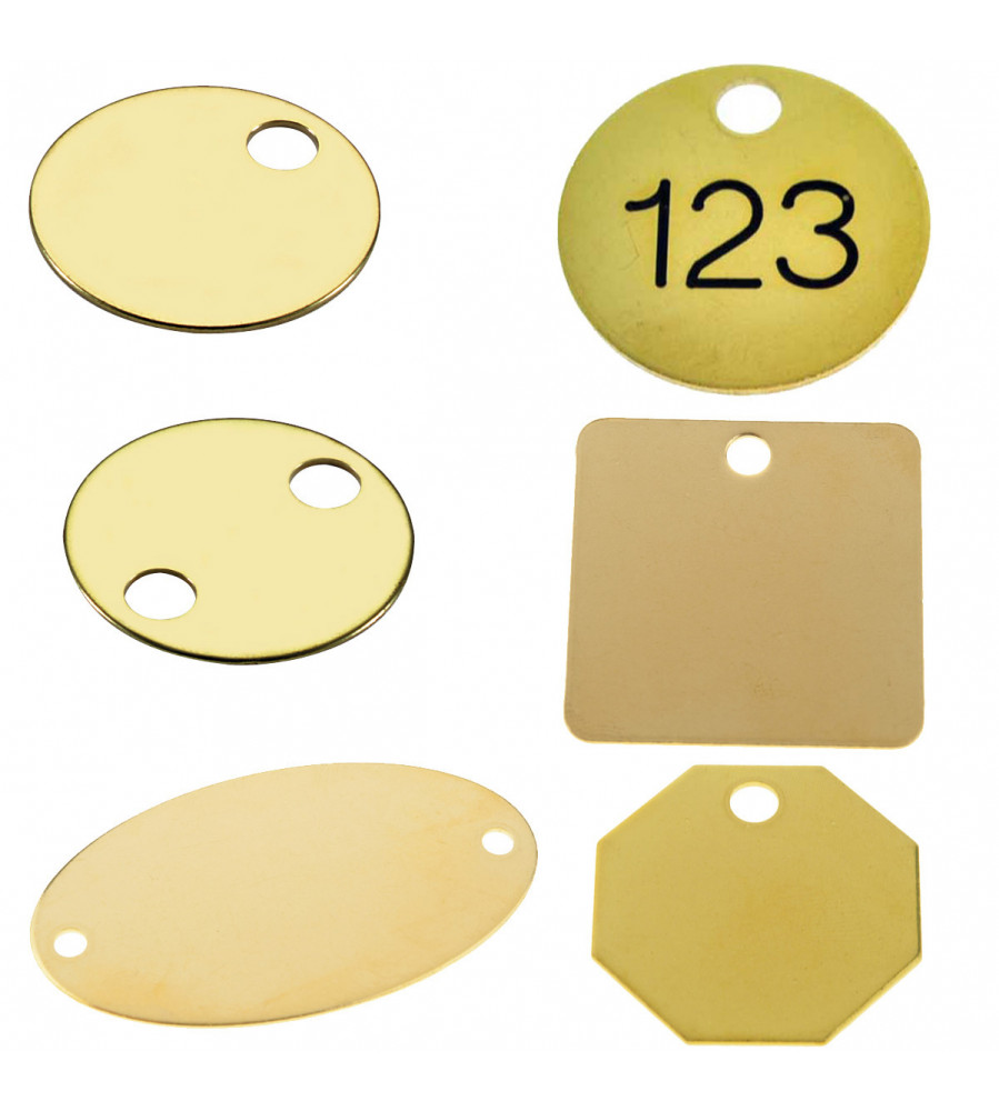 Laser Engraved Brass Tags